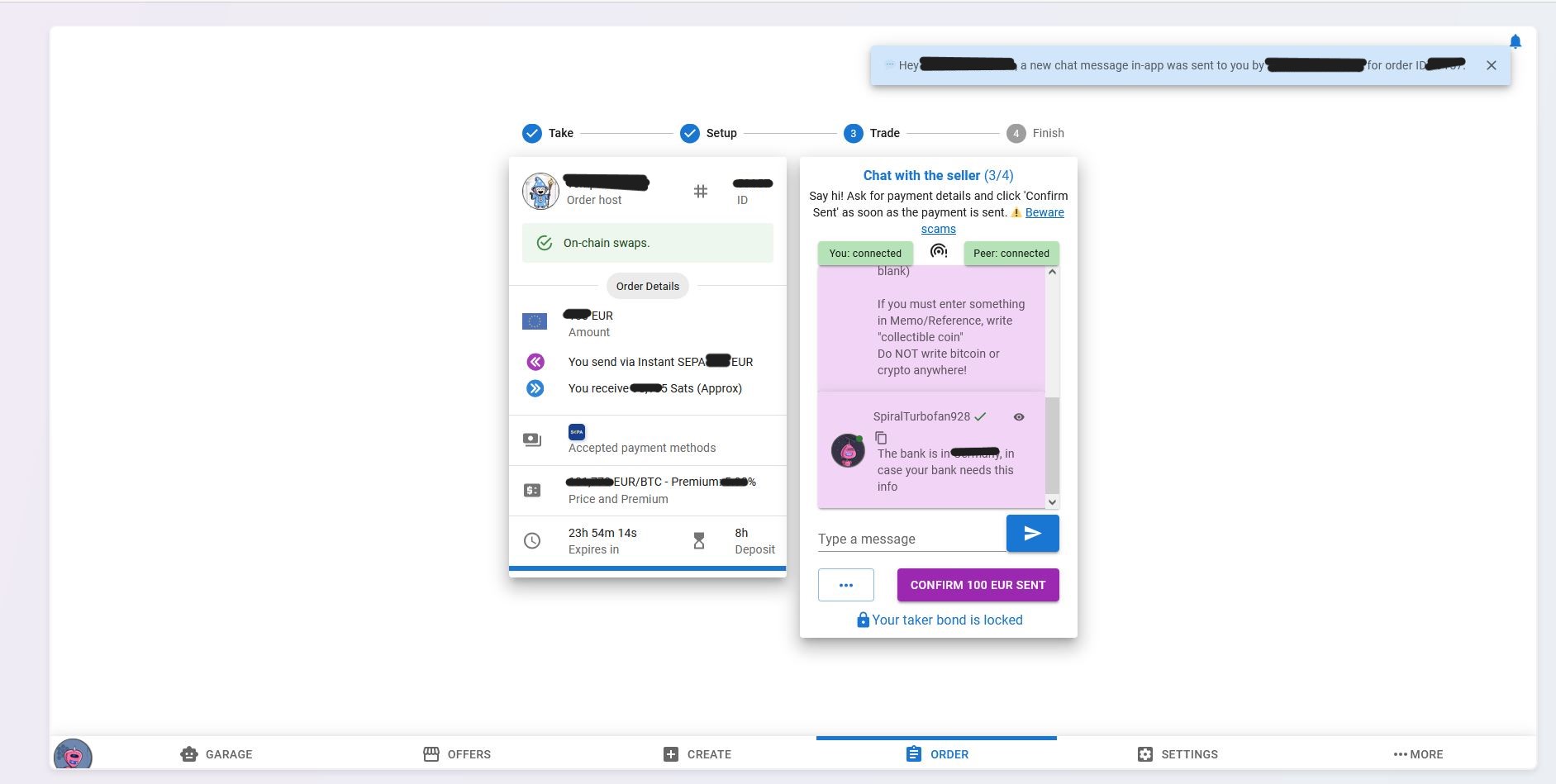 image of TOR Browser connect page