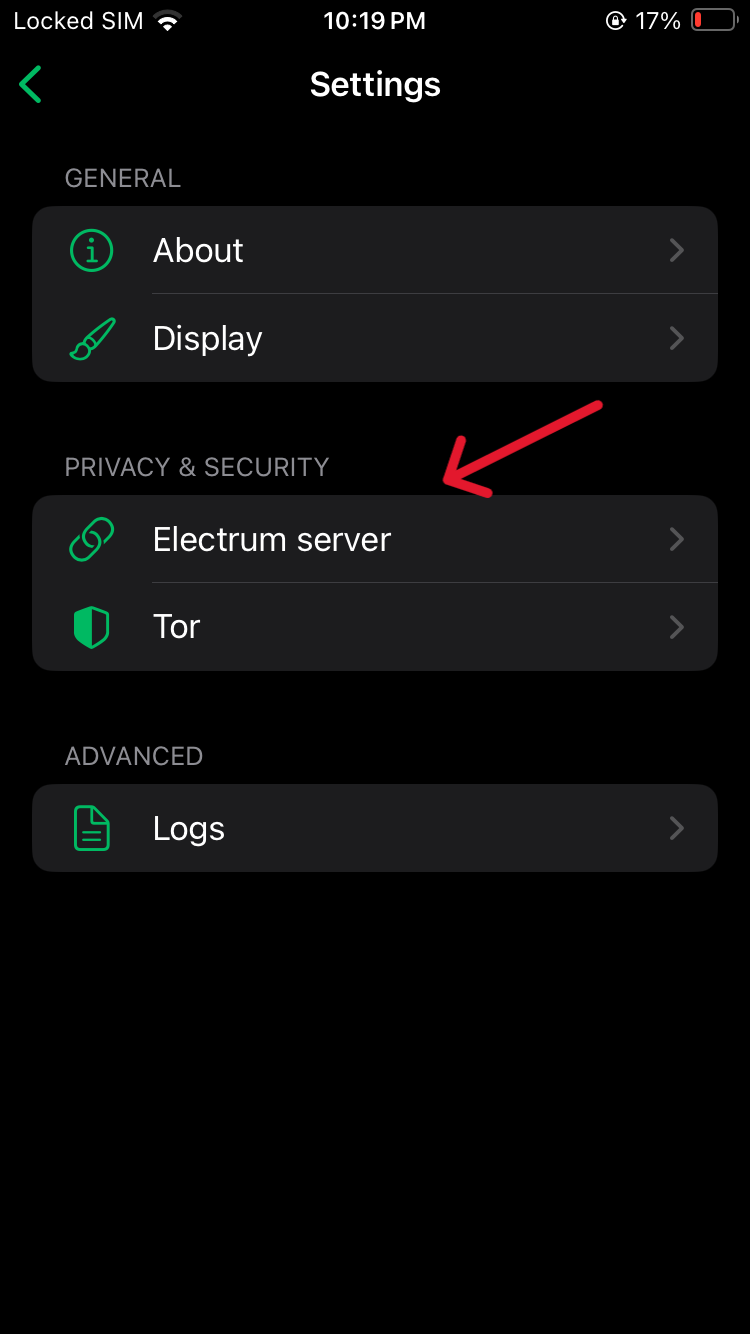image of phoenix wallet home screen