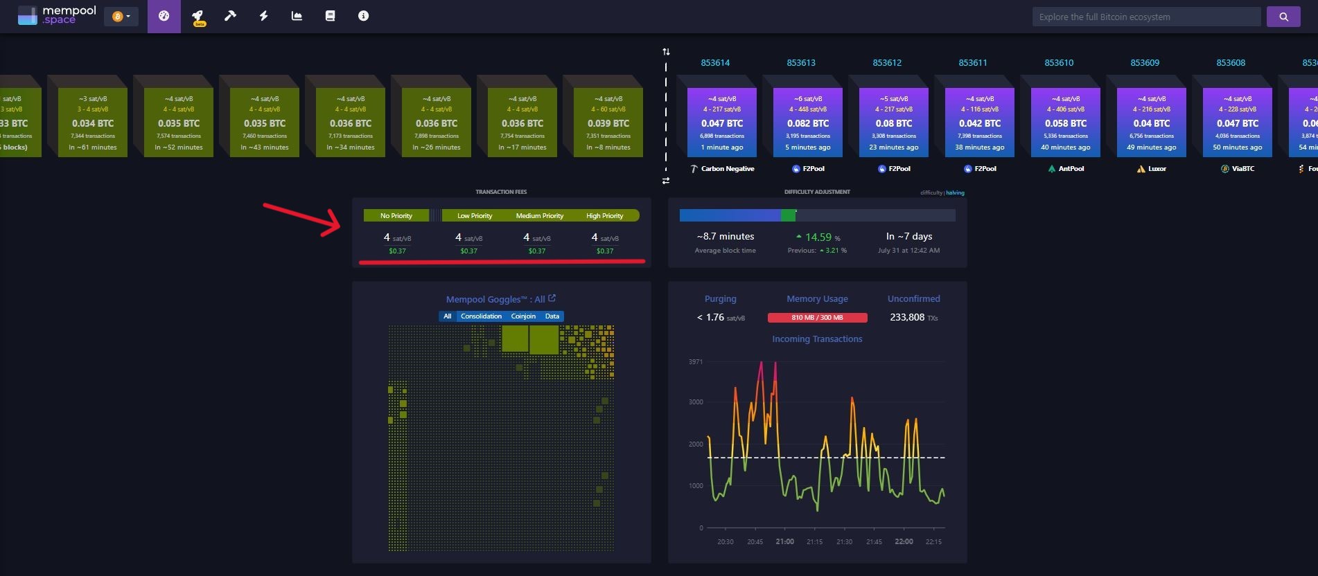 mempool.space screenshot
