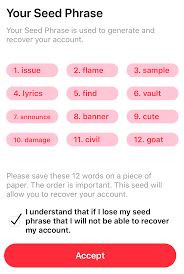 Image of a mnemonic seedphrase